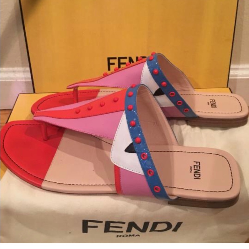 Fendi Monster Face Sandals